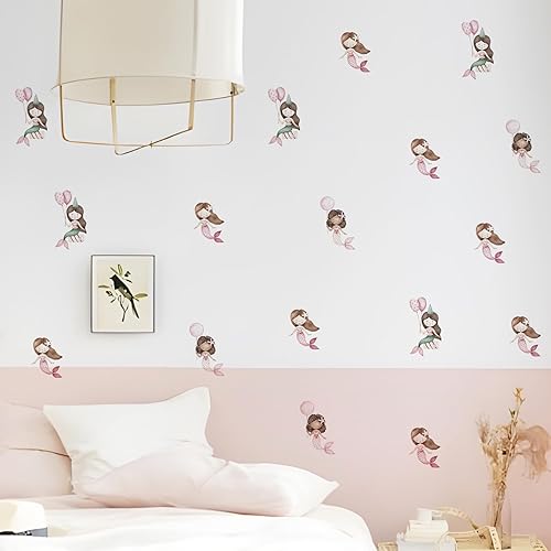 Miniatura 8 de Calcomanías de pared con diseño de margaritas, 72 unidades, para habitación de niñas, sala de juegos, guardería, calcomanías de pared de margaritas