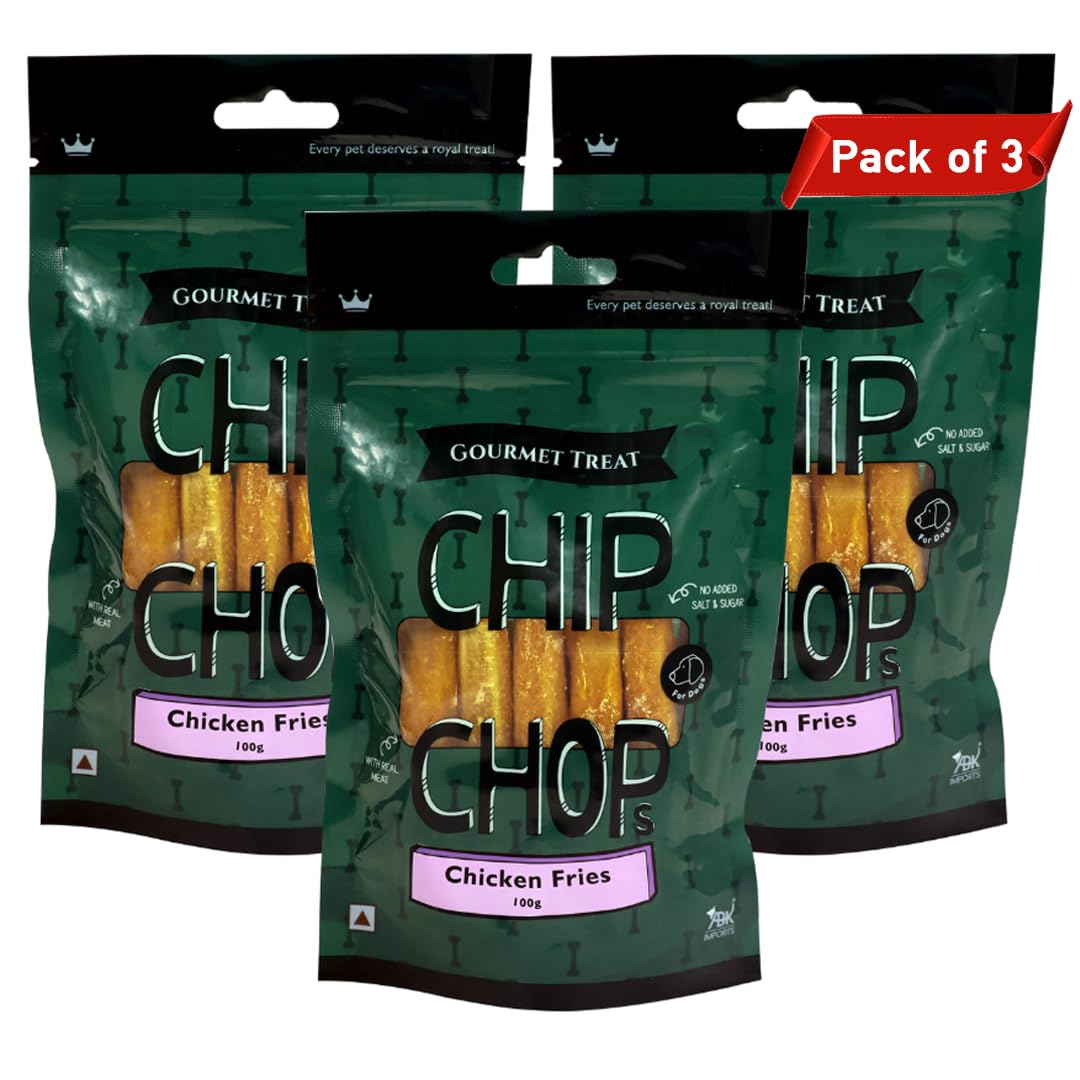 Chip Chops Gourmet Dog Treats Combo Packs by For The Fur Kids (Pack of 3) (Chicken Fries) (B0CCF9PMTW) Amazon Price History, Amazon Price Tracker