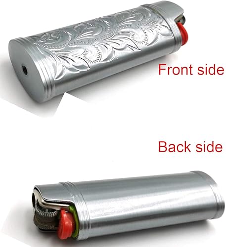 Miniatura 9 de Lucklybestseller - Funda para encendedor de metal diseño floral vintage