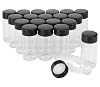 20 ml (2/3 Oz) Clear Glass Sample Vials Mini Empty Liquid Glass Bottles Lab Vials Container with Screw Cap, Pack of 20