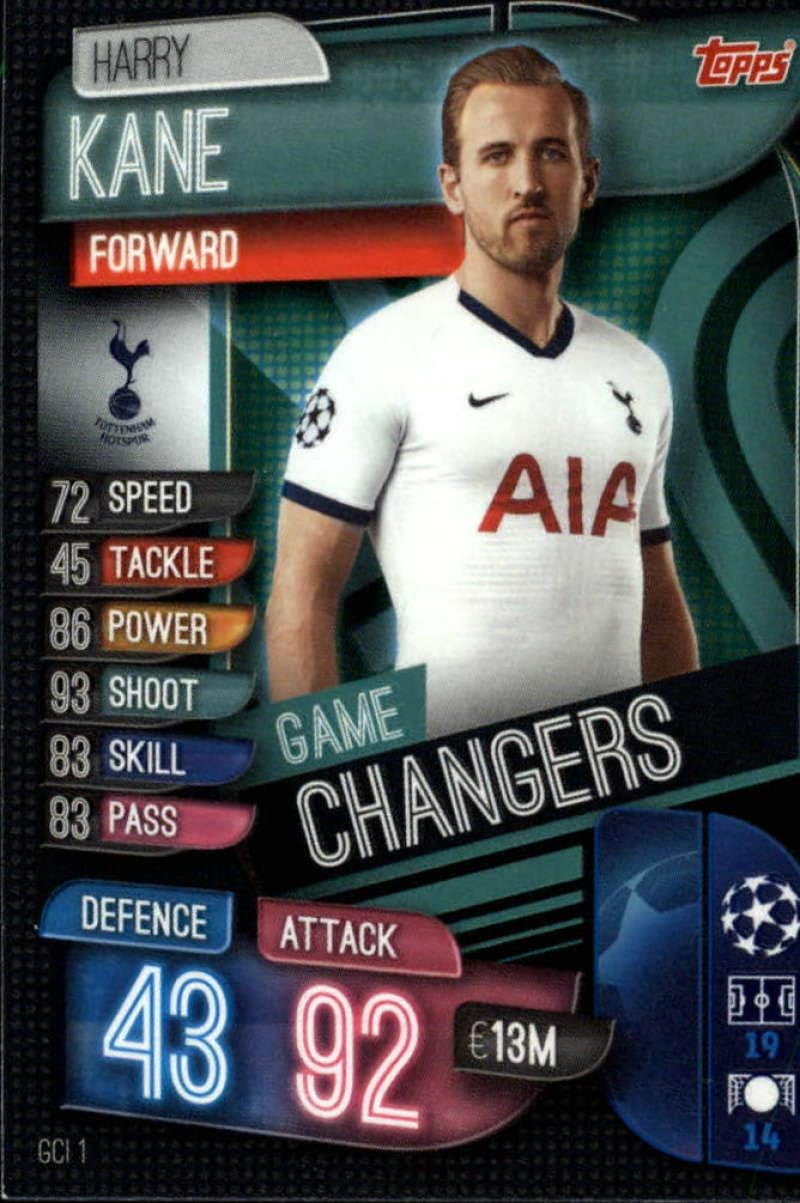 2019-20 Topps UEFA Champions League Match Attax Game Changers #GCI 1 Harry Kane TOTTENHAM HOTSPUR Official Futbol Soccer Trading Card Game Playing