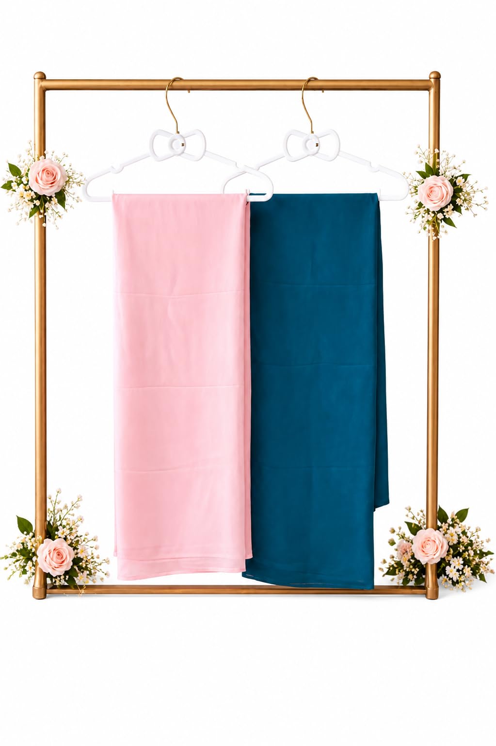 Chiffon Hijab for Women Soft Lightweight Dupatta Shawl | Breathable Daily Wear Head Scarf | Long Islamic Hijab (Solid Colors)- (pack of 2)-picture-23