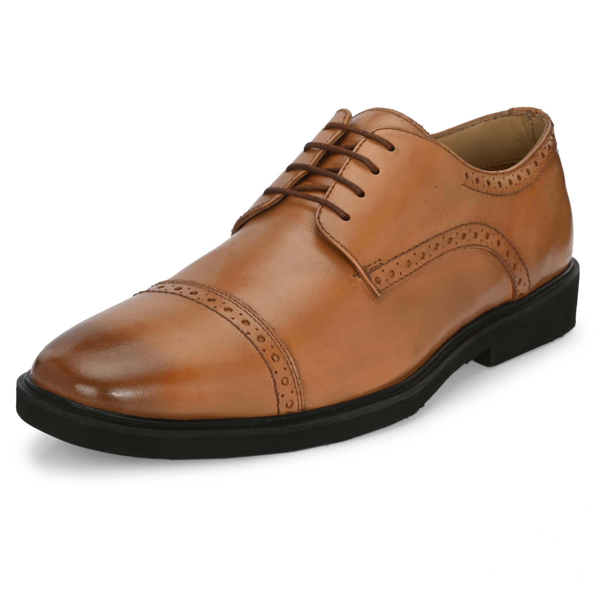 Auserio Mens Pull On Lace Up Formal Shoes | Anti Skid Sole & Padded Collar | with Antimicrobial & Heat-Insulating | Shoes for Office, Parties & All Occassions | Tan 7 UK (JM 010) (B0CMCXJDN1) Amazon Price History, Amazon Price Tracker