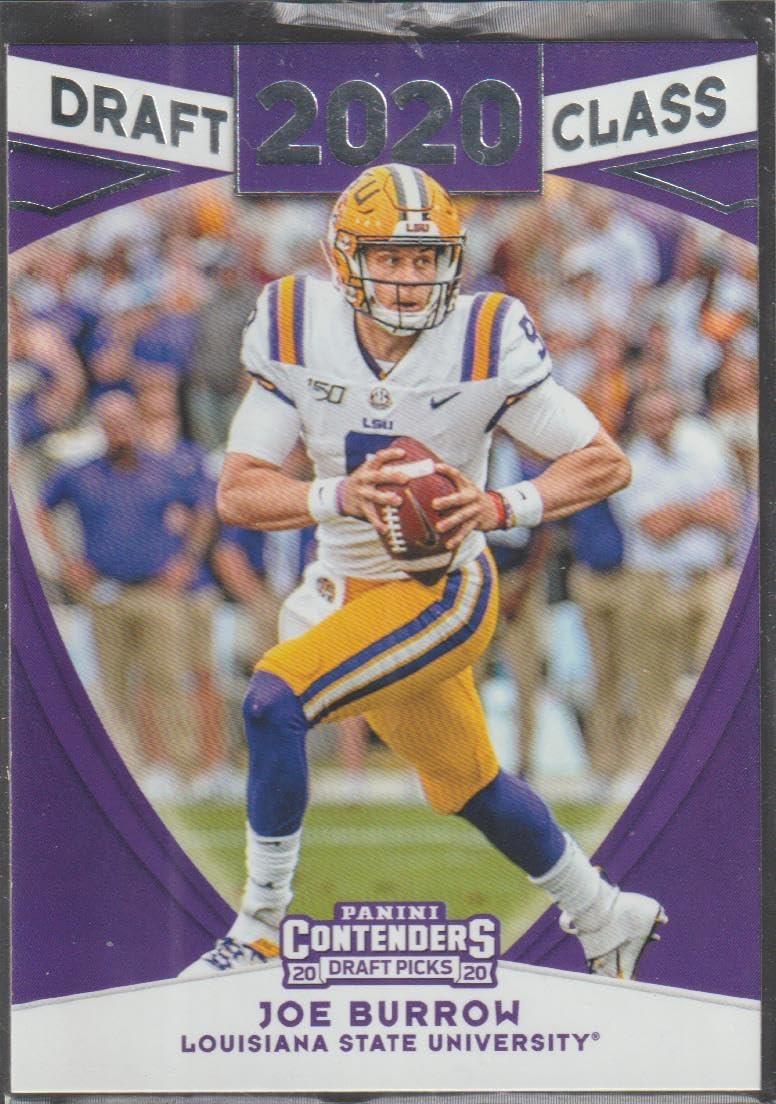 2020 Panini Contenders Joe Burrow Bengals Rookie Football Card