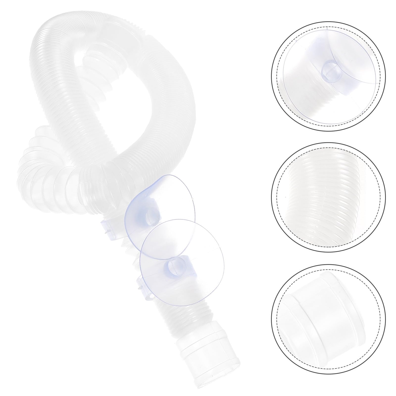 DOITOOL Tubo Flexible del Humidificador Terrario para Reptiles y Recipientes de Vidrio, con Ventosa Estable, Manguera Extensible de Plástico Reutilizable