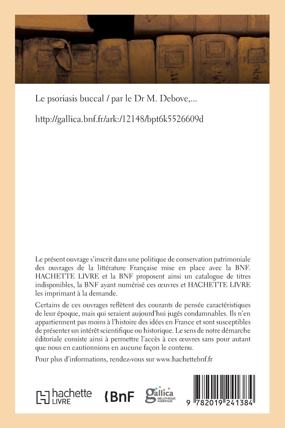 Le psoriasis buccal (French Edition)