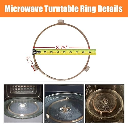 Miniatura 3 de DE72-60196/De61-01603 Anillo de rodillo guía giratorio de microondas se adapta a GE Samsung DE92-90189V, DE92-90189S, MS14K6000AS, Me21h706mqs
