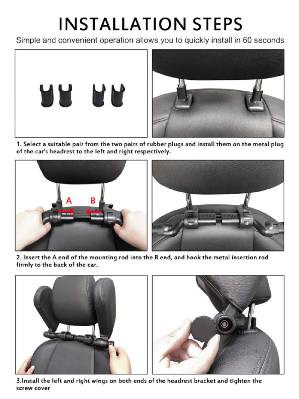Almohada para reposacabezas de asiento de coche, almohada de algodón con memoria para cuello ajustable para viaje adecuado para niños adultos y viajes marrón marrón