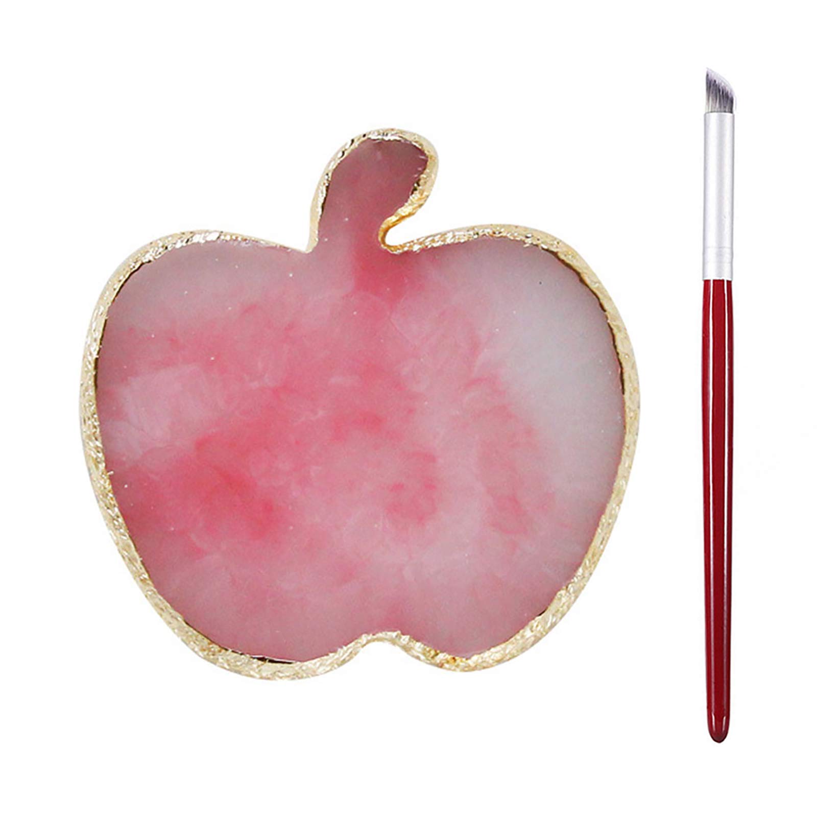 Tavolozza Nail Art In Resina - Per Miscelazione Smalti E Trucco, Design Irregolare, Bianco - Foto 7