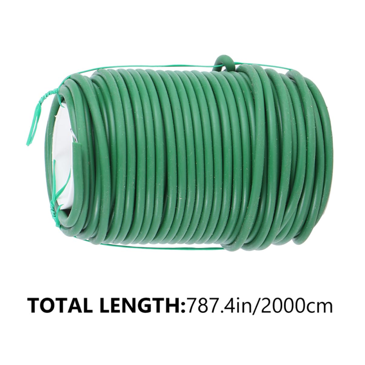 Attache de Jardin 2 Rouleaux Tpr et Fer pour Fleurs et Arbustes Vert