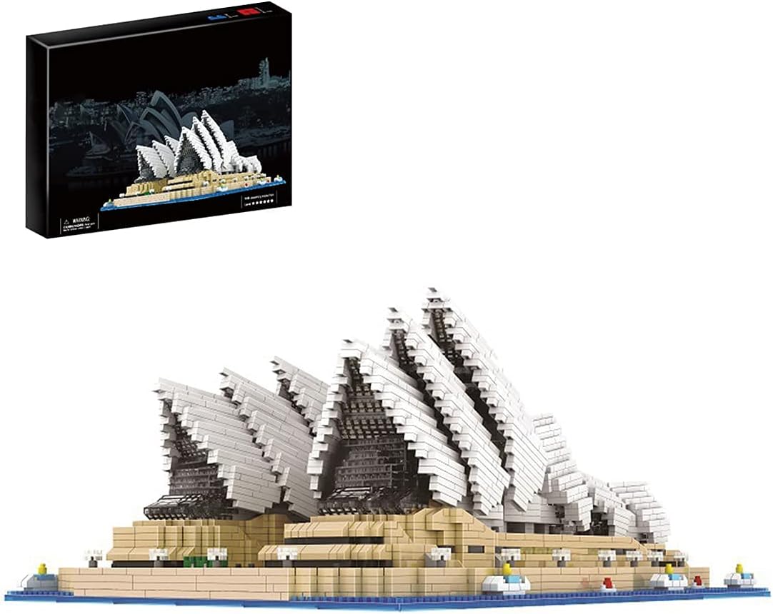 MESI World Famous Architecture Sets 4131+Pcs DIY Sydney Opera House Building Block Model 3D Puzzles