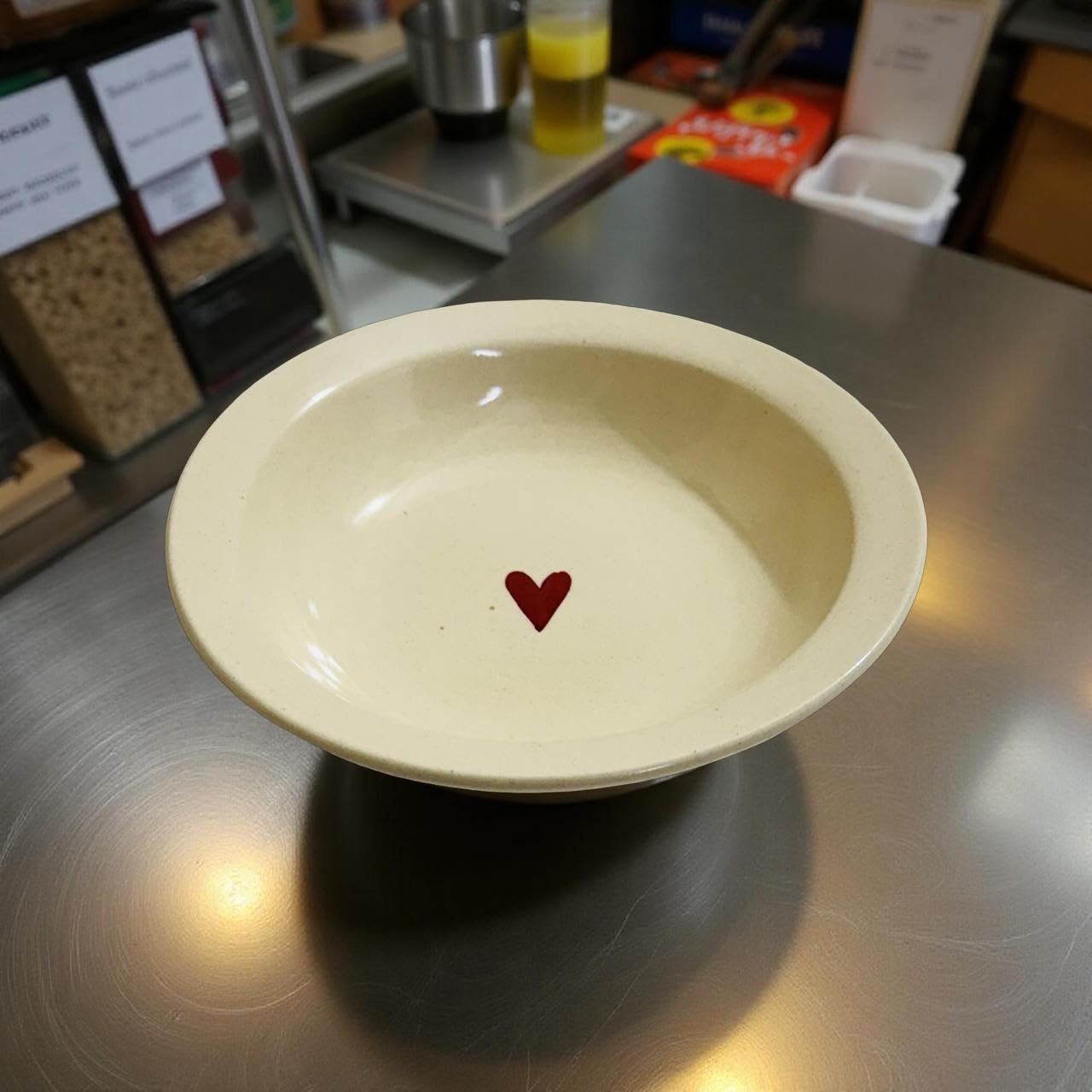 Blue Heart Ceramic Soup Plates - 2 Pack -22