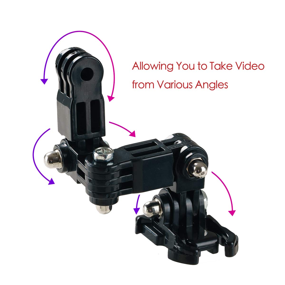 PROVO Supporto per Moto Helmet Kit di Accessori, per Action Camera Compatibile con Black GoPro 8/7/6/5/4