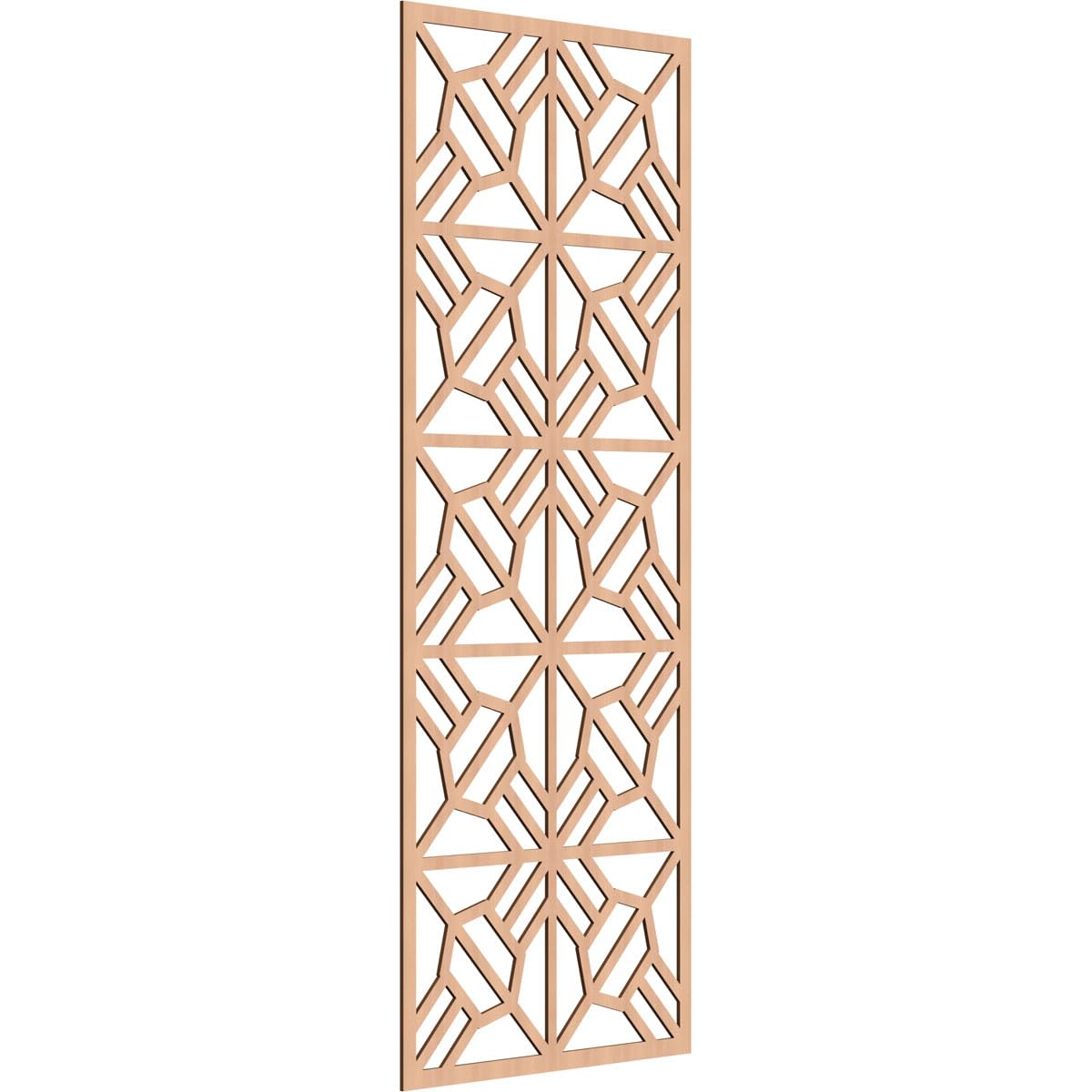 Auburn Decorative Pierced Fretwork Wood Wall Panels, 33 3/8"W x 84 3/8"H x 1/4"T, Alder