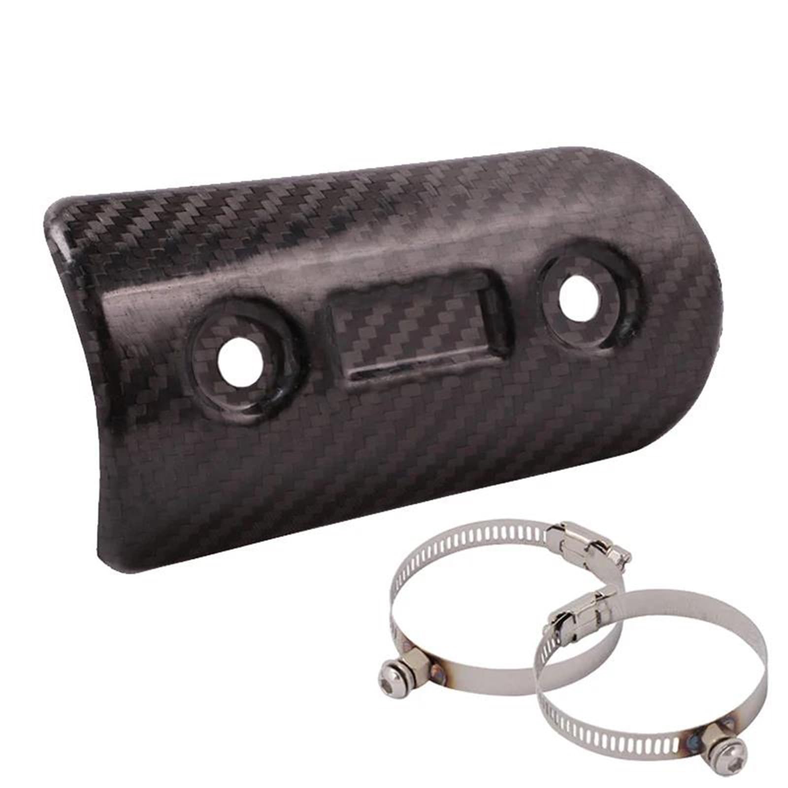 Silenciador De Escape Universal para Motocicleta, Cubierta Protectora Calor Fibra Carbono para Tubo Moto GP para