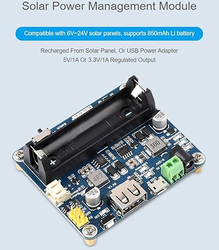 Miniatura 2 de Módulo de gestión de energía solar recargable para panel solar de 6V  24V, paneles solares de soporte, o cargador de batería del adaptador de