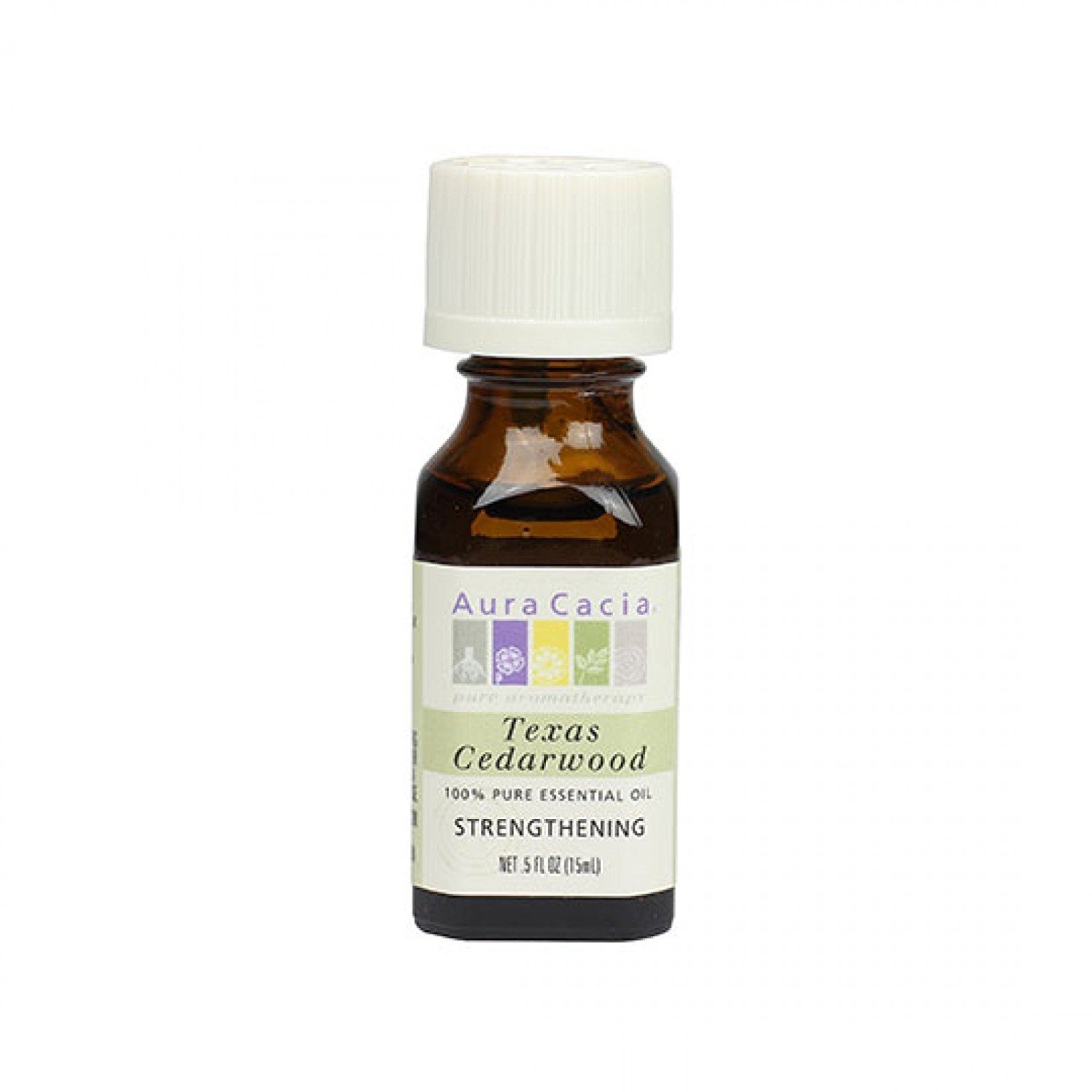 Aura Cacia 100 Percent Pure Organic Cedarwood Texas Essential Oil, 0.5 Ounce -- 6 per case.