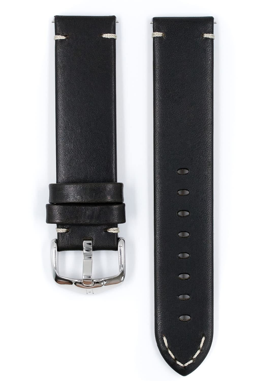 HIRSCH Uhren-Armband Ranger - echtes Kalbs-Leder - klassisch/elegant - für Damen & Herren