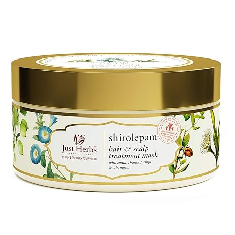 Just Herbs Ayurvedic Shirolepam Hair & Scalp Treatment Mask Cream For Hair Growth, Hairfall & Damaged Hair- Paraben & Silicon Free Hair Mask For Men & Women 200g