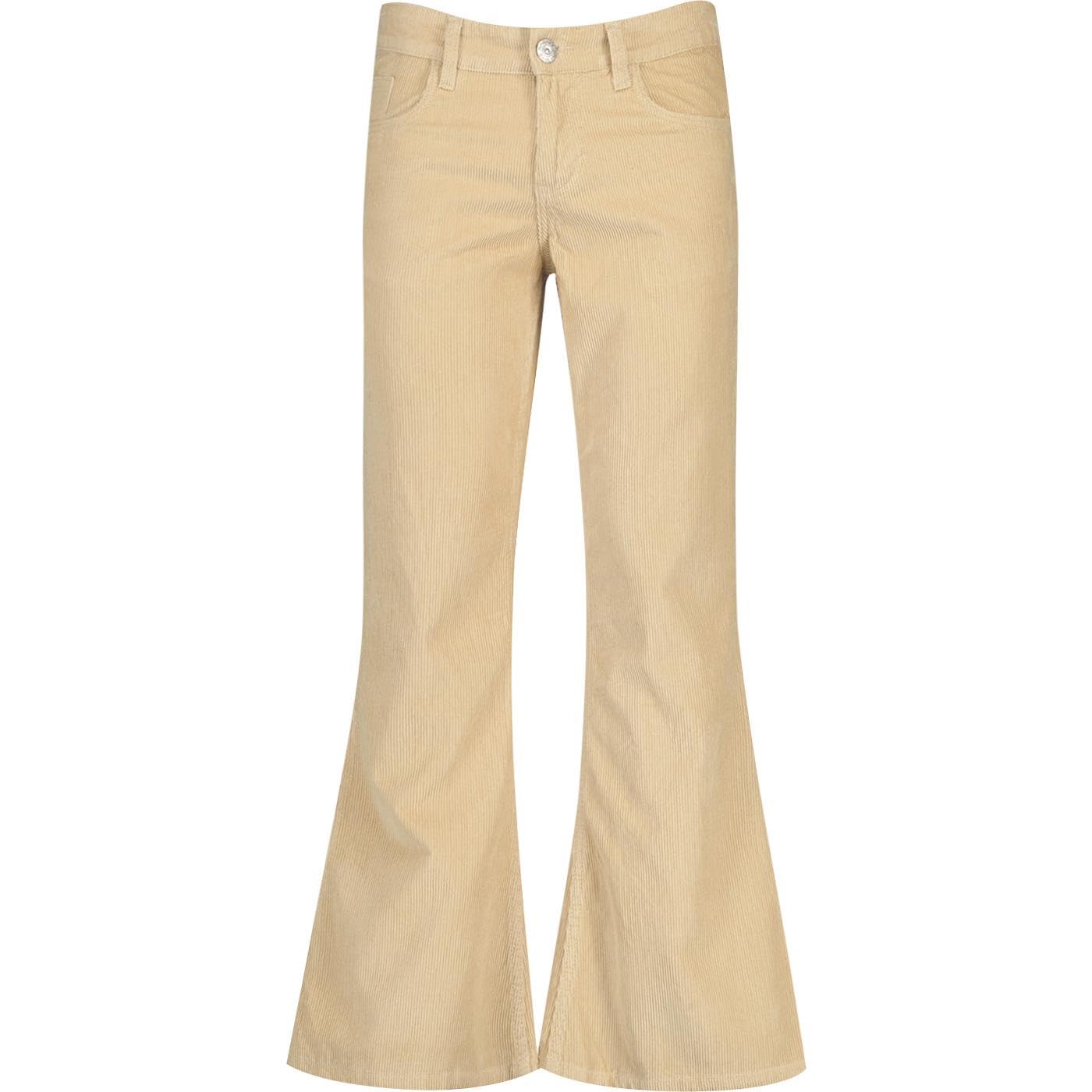Madcap England Men's Retro Mod 60s 70s Flared Cord Flares Jeans Trousers Bootcut Bell Bottoms Killer MC296 (UK, Waist & Inseam, 30, 30, Latte)
