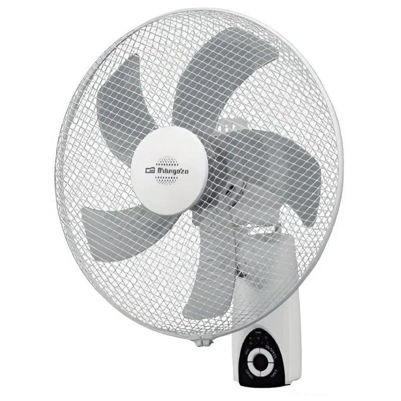 Orbegozo Ventilador de pared WF 5040, potencia 45W, diámetro 40cm, 3 velocidades, blanco, oscilante, mando a distancia