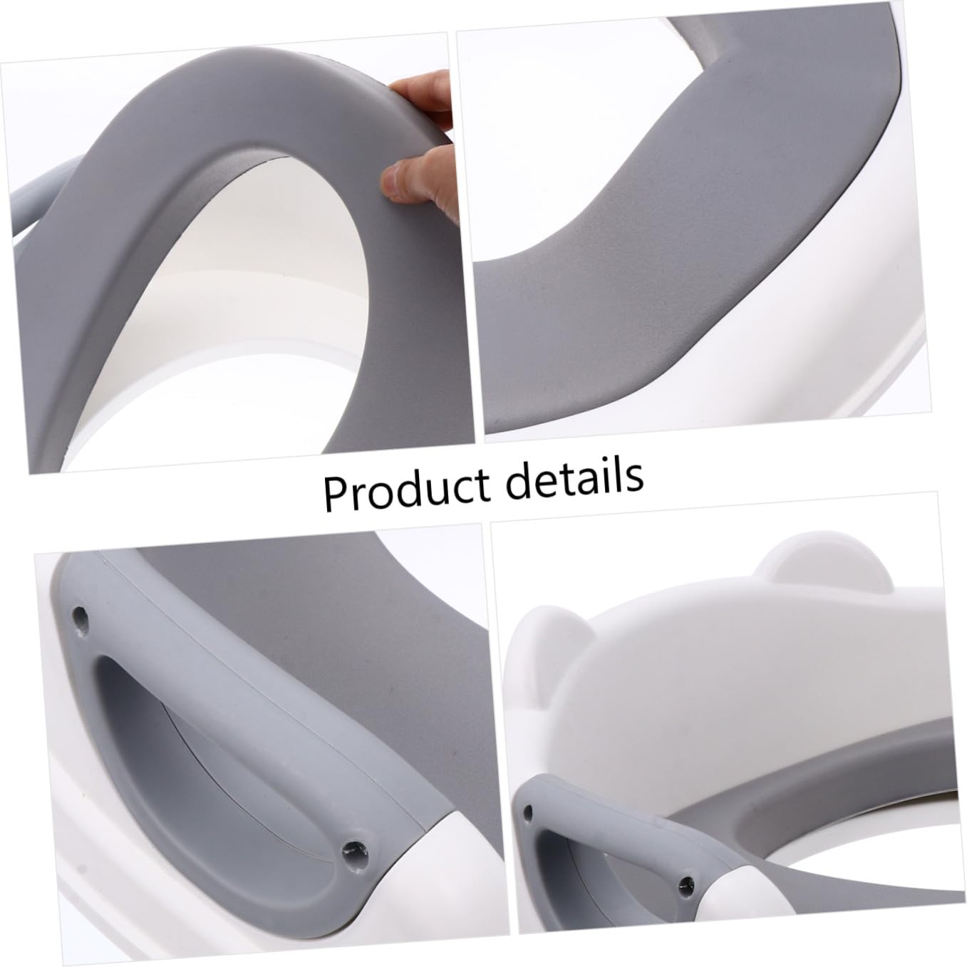 Asiento de Entrenamiento para Inodoro para Niños Cojín Pu | Antideslizante, Respaldo Estilizado, Extracción Sencilla y Limpieza Rápida, Diseño Ergonómico y Niños