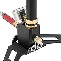 Vista 6 de Hiram Bomba manual de alta presión para rifle de aire, bomba de estribo de llenado 40MPA, acero inoxidable