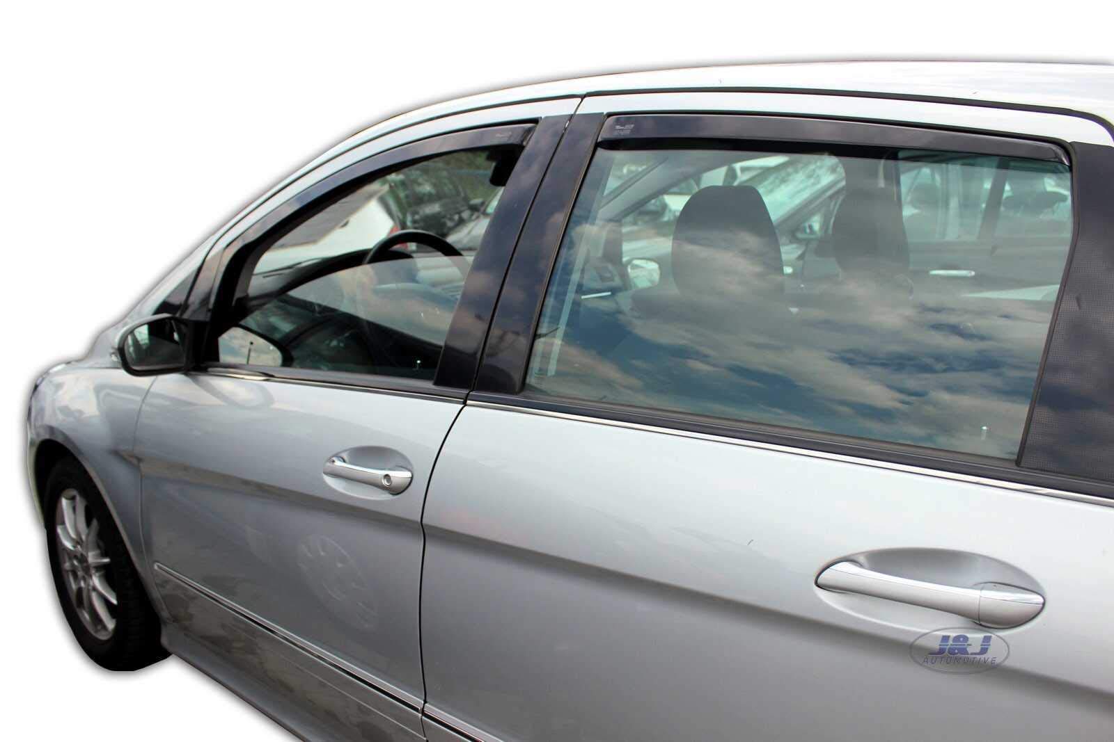 J&J AUTOMOTIVE Windabweiser für Mercedes B Klasse W245 5-Türer 2005-2011 4tlg Heko Getönt Dunkel