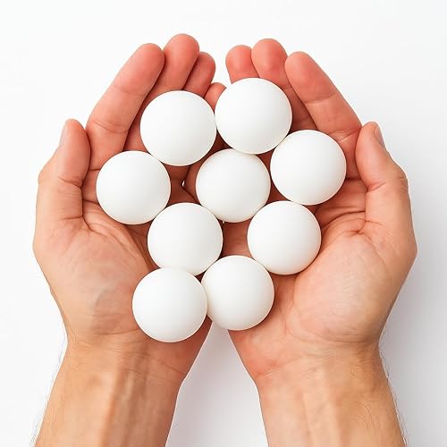 Miniatura 4 de Liberty Imports Paquete de 12 pelotas de ping pong de cerveza, pelotas blancas de tenis de mesa, ligeras, duraderas, sin costuras, a granel para