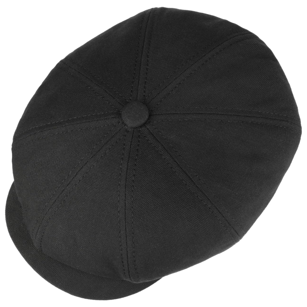 Stetson Hatteras Superior Cotton Flat Cap Men Black 7 5/8