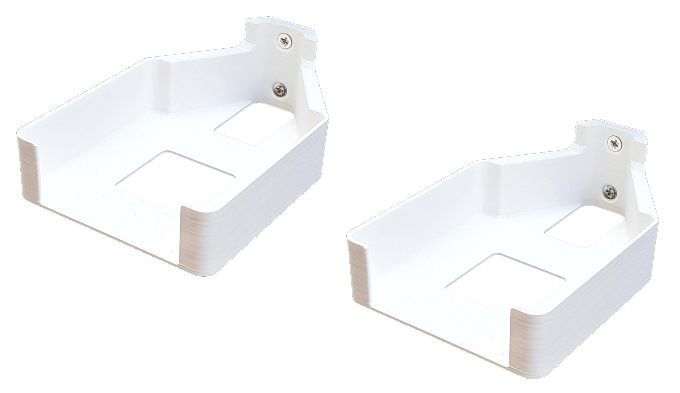 makerV Wall Mount Bracket Holder for DLink M15 Mesh Router, White, Plastic, Screw Mount, Pack of 2-picture-13