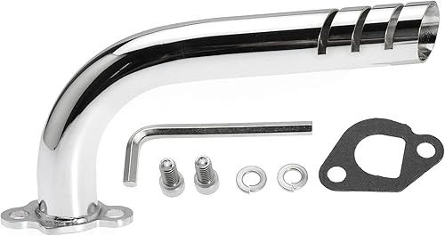 Miniatura 2 de Tubo de escape para Predator 212cc 196cc GX160 GX200, para Baja Warrior MB165 MB200 y para Coleman CT200U BT200X CT200U para Motovox MBX20 Go Kart