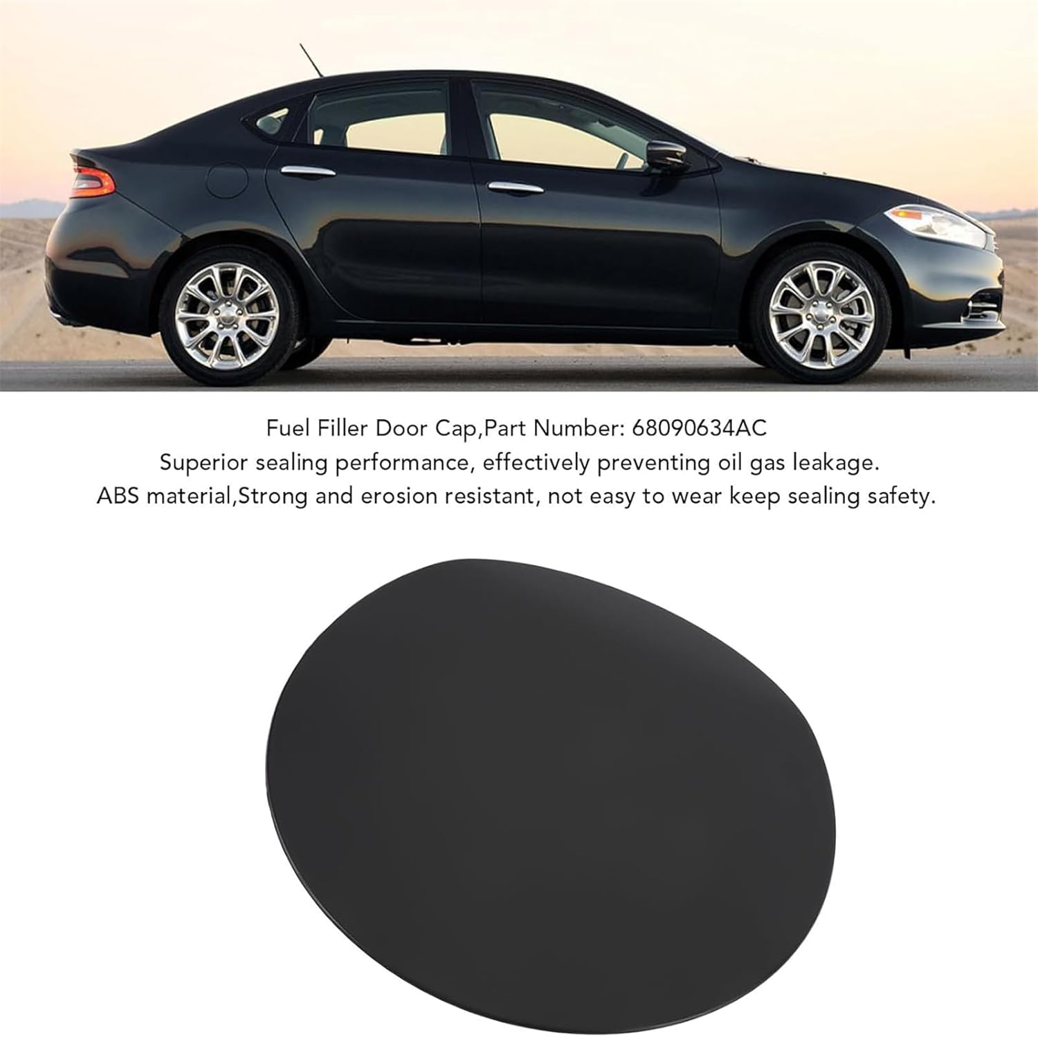 68090634AC Long Lasting Antileak External Fuels Door Covers Lid Secure Fit UV Replacement UV Fuels Covers
