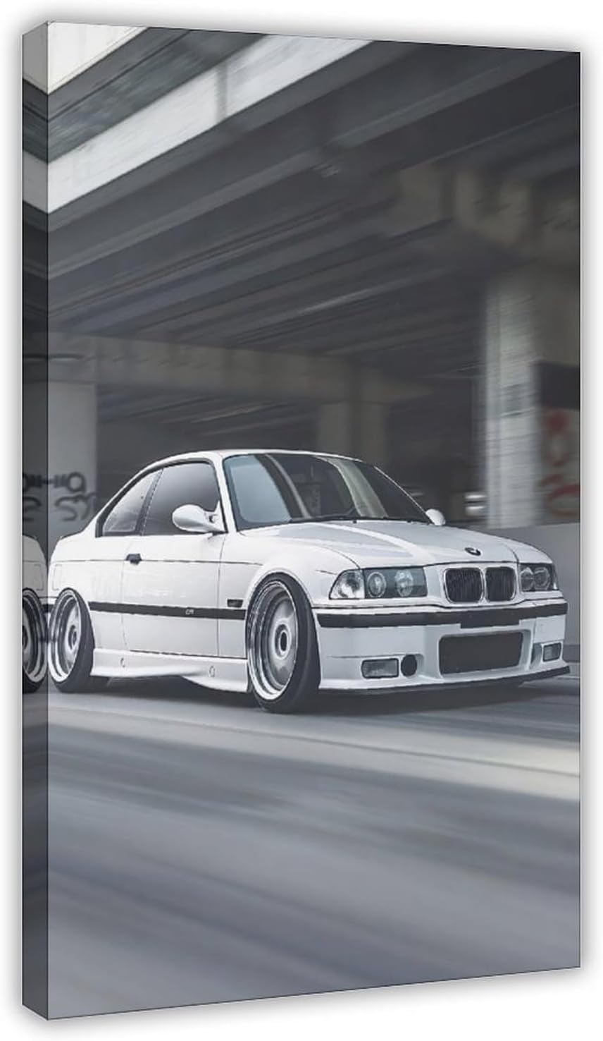 BMW (E36) M3 PosterSuper Car Poster For Boys Room Decor Classic Car Hyper Wall Art M3 Wall Art Decor For Home Bedroom Frame 12x18inch(30x45cm)
