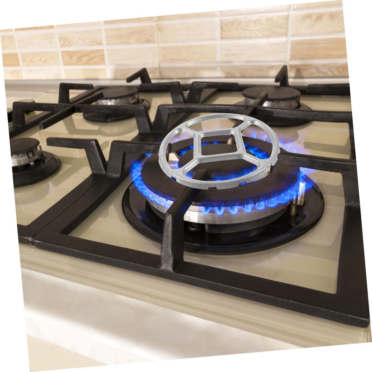 2pcs Alloy Material Gas Stove Bracket Pot Rack Non Slip Wok Ring for Gas Stove Accessories