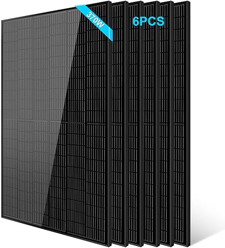 Miniatura 7 de SUNGOLDPOWER - 2 paneles solares monocristalinos de 550 W, celda solar de grado A, impermeable IP68, panel solar de alta eficiencia para estación de