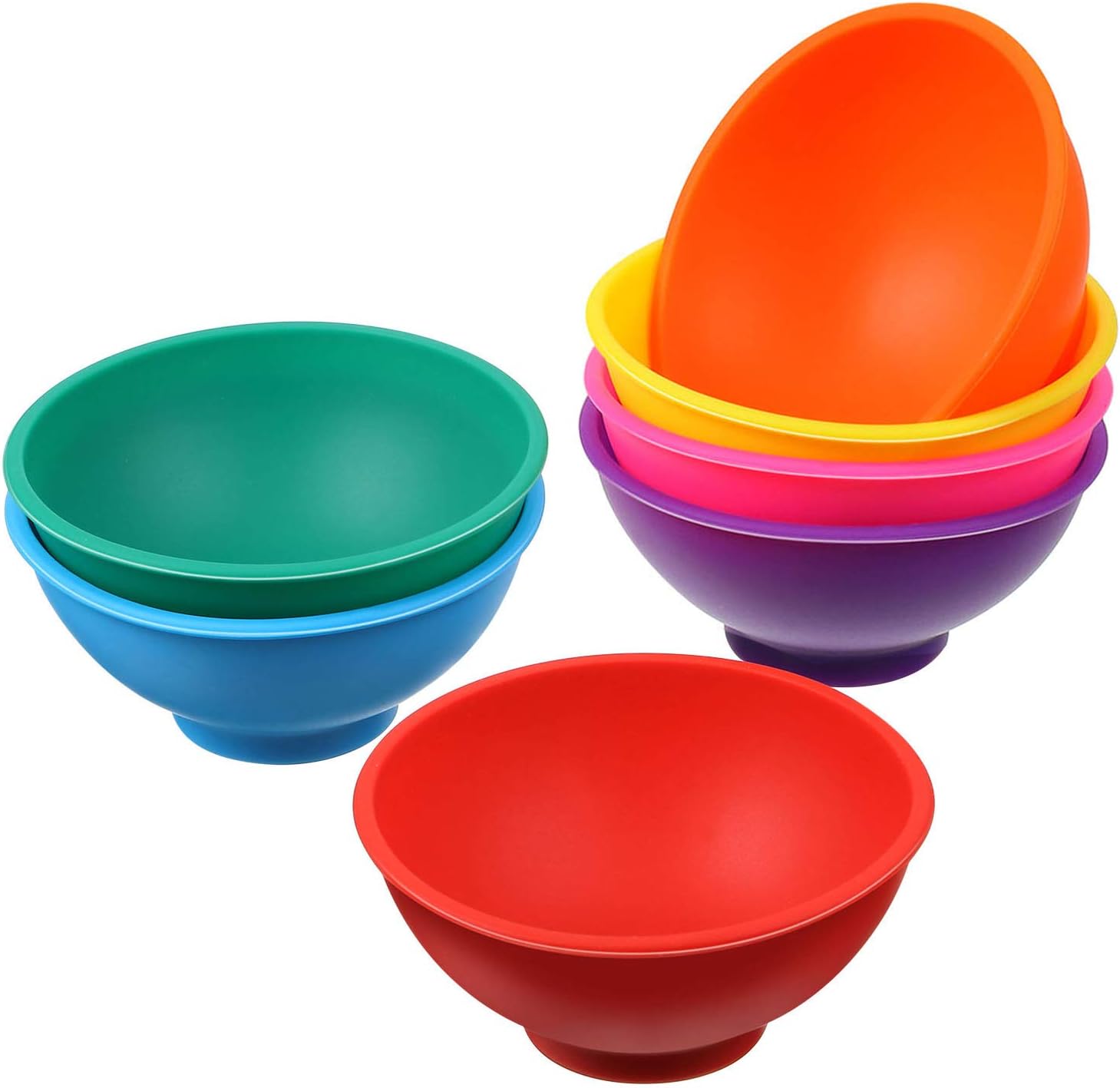 7 Pieces Mini Silicone Bowls Multicolored Pinch Bowls