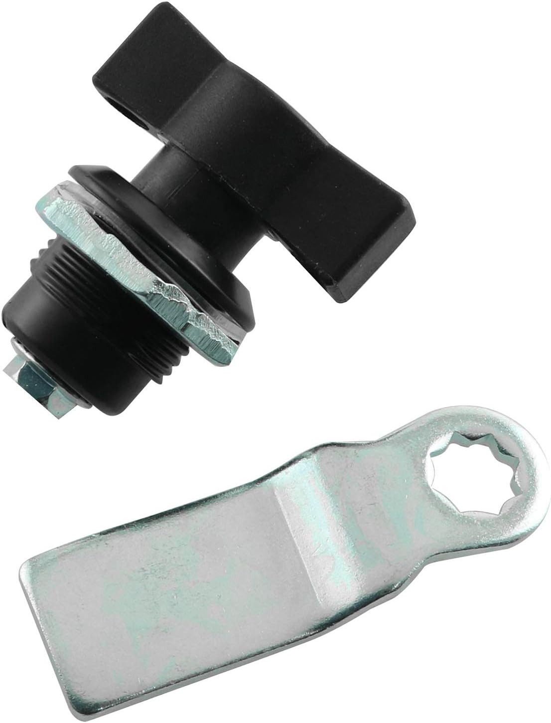 2pcs MS714-2 T Handle Swing Knob Turn Cam Lock Thumb Operated for Machine Cabinet Drawer
