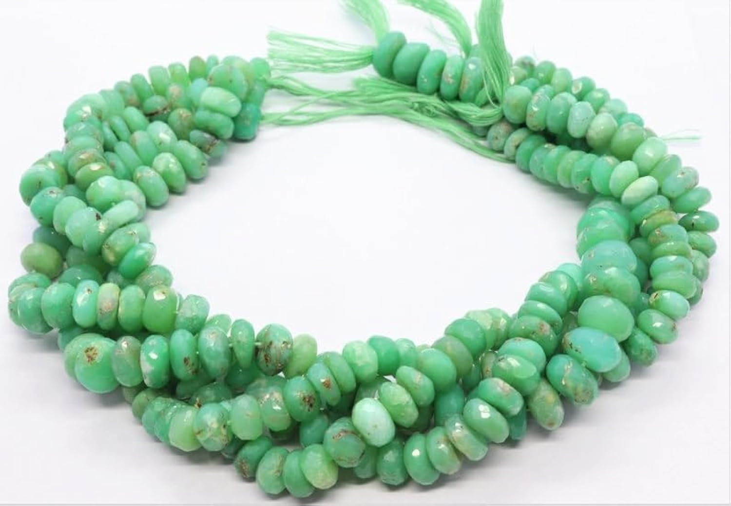 Chrysoprase perles rondes facettées 9-10mm pour fabrication de bijoux collier et bracelet DIY