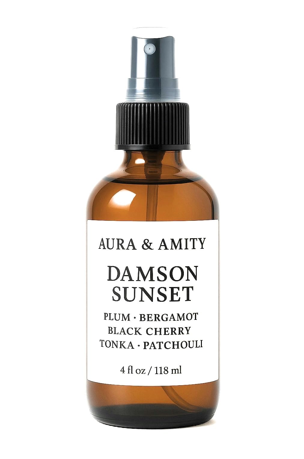 Aura &amp; Amity Premium Room &amp; Linen Spray – Handmade Luxury Fabric &amp; Home Fragrance Mist, Long-Lasting &amp; Eco-Friendly (Damson Sunset)