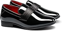 Vista 3 de Bruno Marc Zapatos de esmoquin formales para niño, mocasines sin cordones