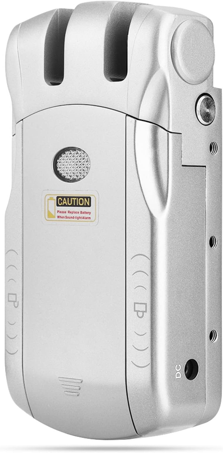 WAFU Wireless Invisible Keyless Electronic Lock Remote Control Touch Locked Smart Anti Theft Home Security Access Control System (Silver)