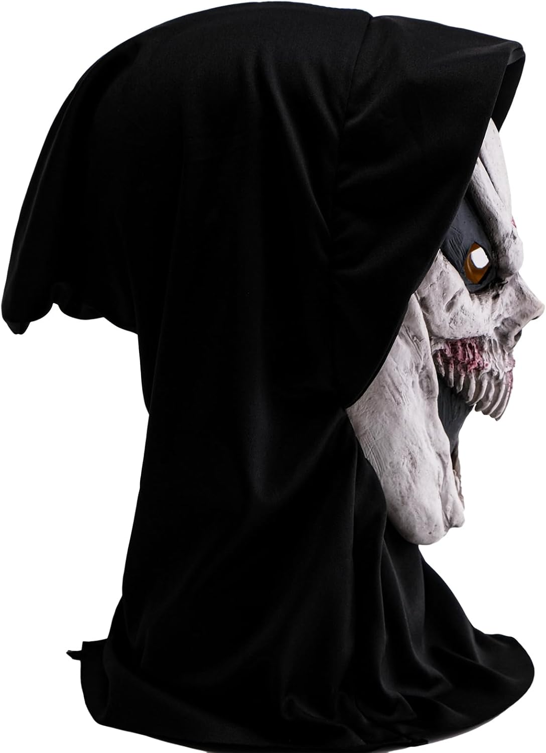 Evil Scream Creepiest Mask with Scarf, New Ghost Evil Design Full Head Scray Halloween horror Costume Mask for Kids Adults (Evil Ghost Face Mask) - Image 6