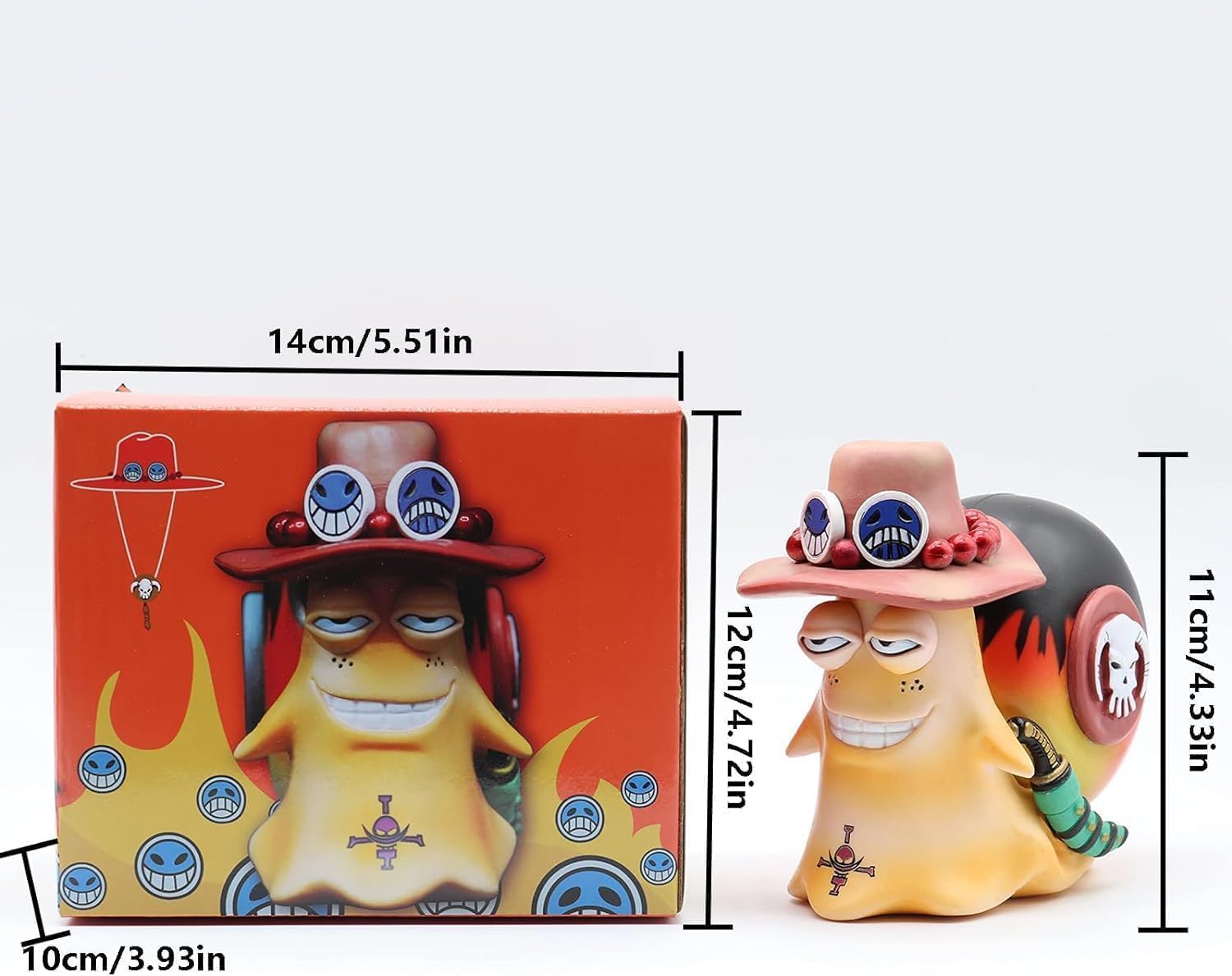 Transponder Snail Phone Bug, PVC Material, 4.33in/11 Cm Size - Perfect for Collecting, Decorating, and Anime Fans' Delight（Ace）