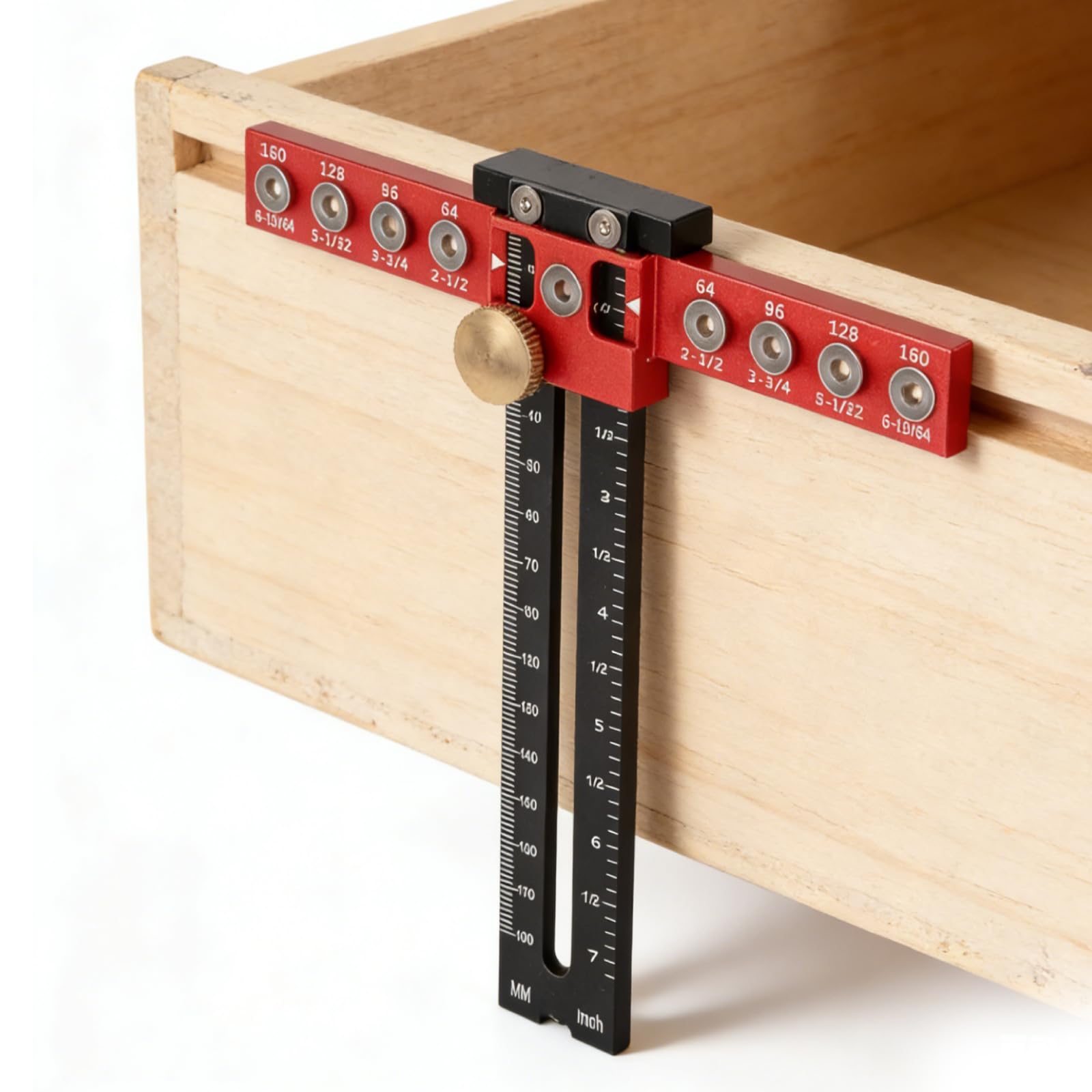 Localizzatore Di Punzoni Per Maniglie Di Armadio/Cassetto, Guida Per Foratura Rimovibile Dima Per Fori Legno, Localizzatore Di Punch Regolabile Per Montare Maniglie Manopole Su Ante O Cassetti
