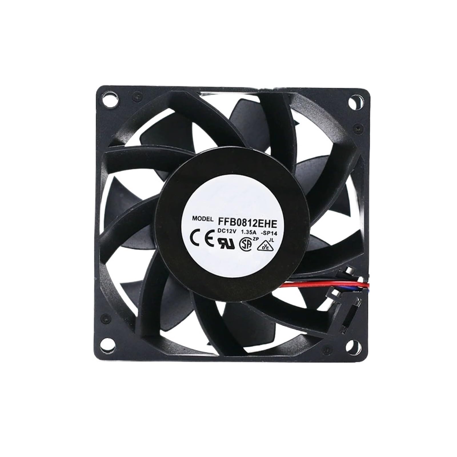 YLPWKMVZ Server Fan FFB0812EHE 12VDC 1.35A 80 * 80 * 38mm Bearing Server Cooling Fan