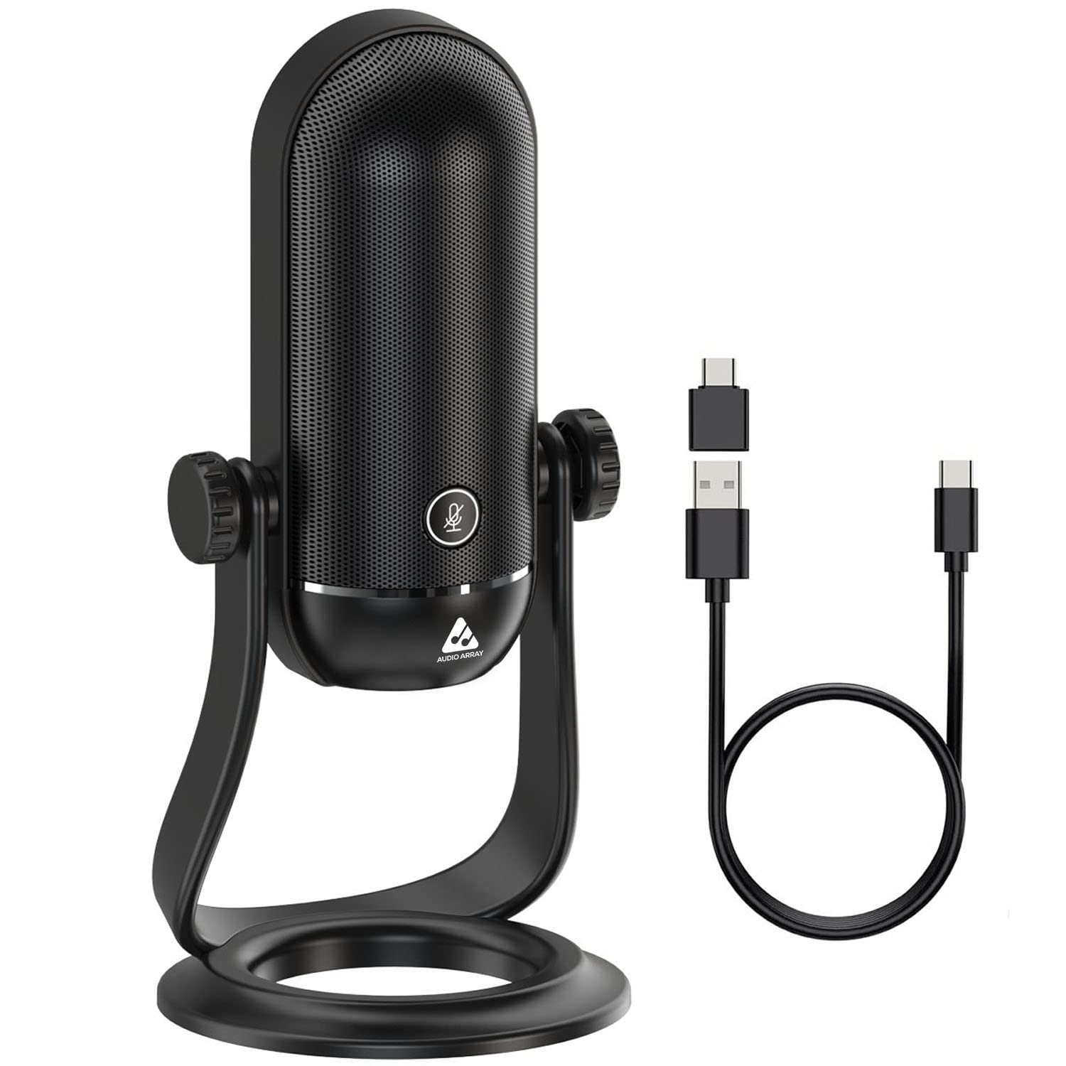 Audio Array AM-C9 192kHz/24bit Professional USB Condenser Microphone | Metallic Base | No Latency Headphone Monitoring, Volume Control & Mute Button | Discord, Valorant, Gaming, Podcasting & Streaming (B0B4FXDHXW) Amazon Price History, Amazon Price Tracker