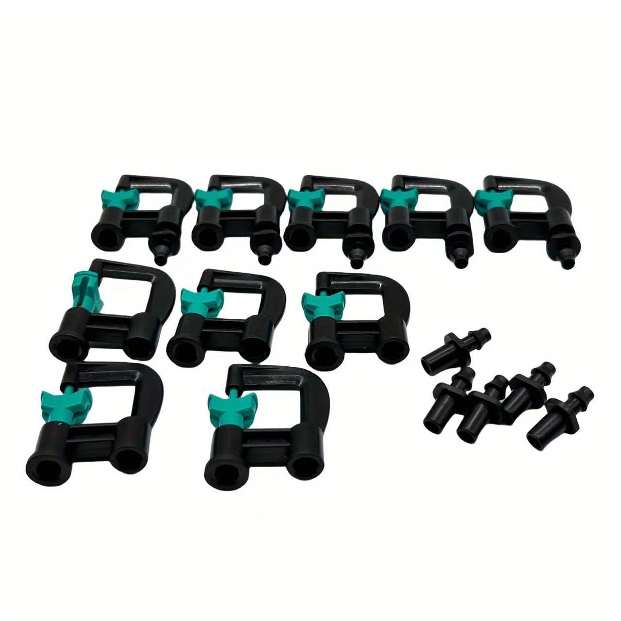 10Pack Micro Spray Adjustable Flow Irrigation Drippers, Garden Sprinkler Head Atomizers Sprinklers Drip Irrigation Misting Nozzles for Agriculture or Lawn Watering System