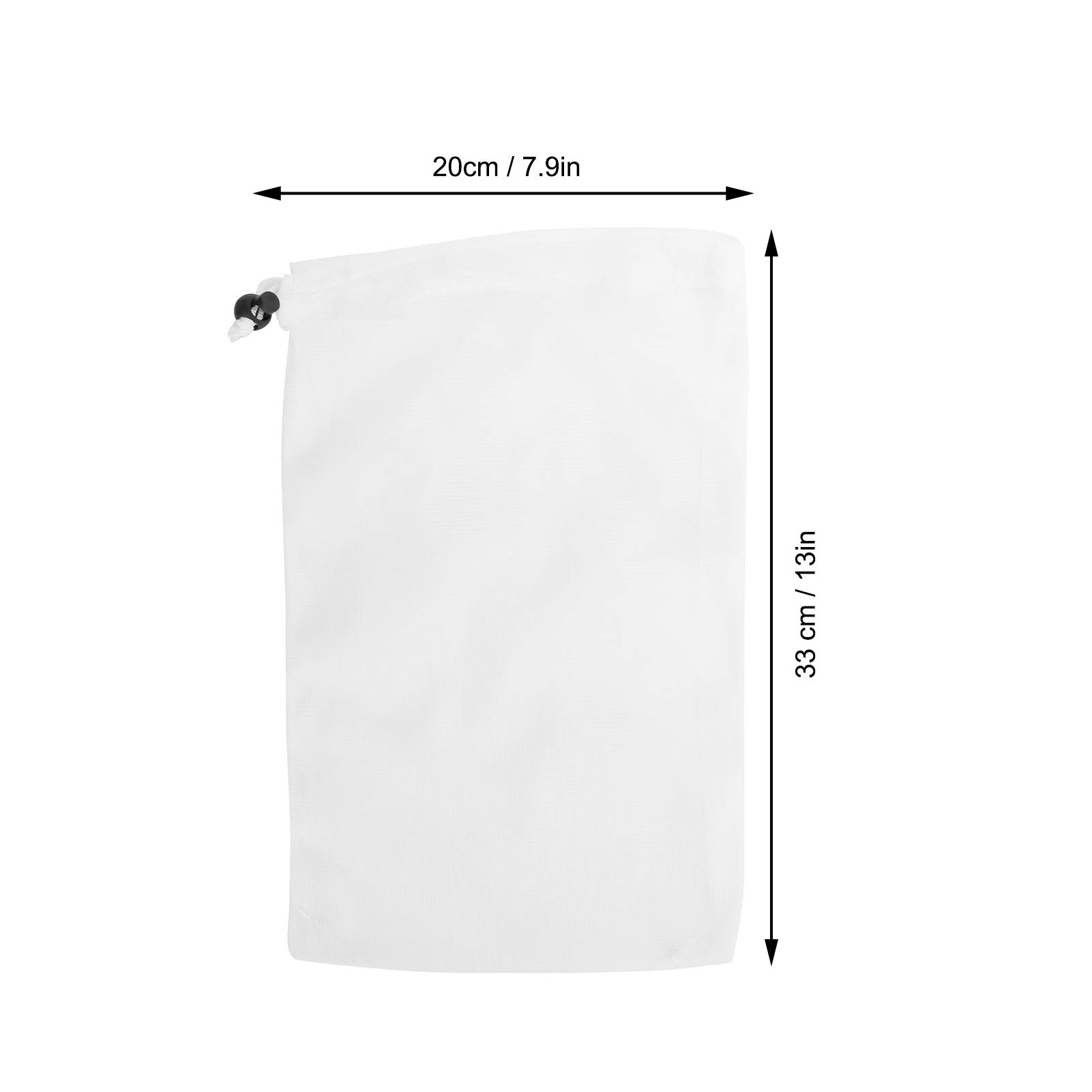 Lot De 4 Sacs En Maille De Rechange Pour Aspirateur Piscine, Filet Fin Pour Aspirateur Feuilles De Piscine Avec Cordon Verrouillage Sac Filtrant 96907792