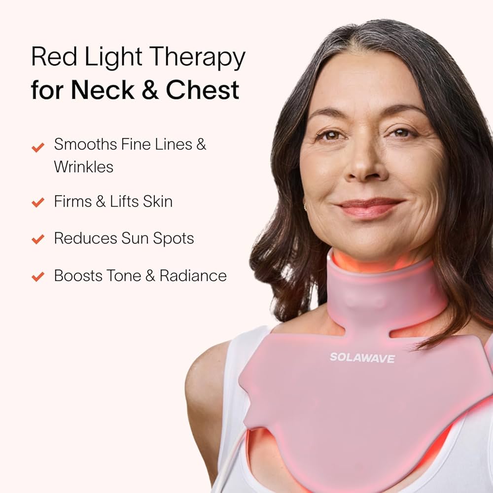 Amazon.com: Solawave Red Light Therapy Mask for Neck & Chest